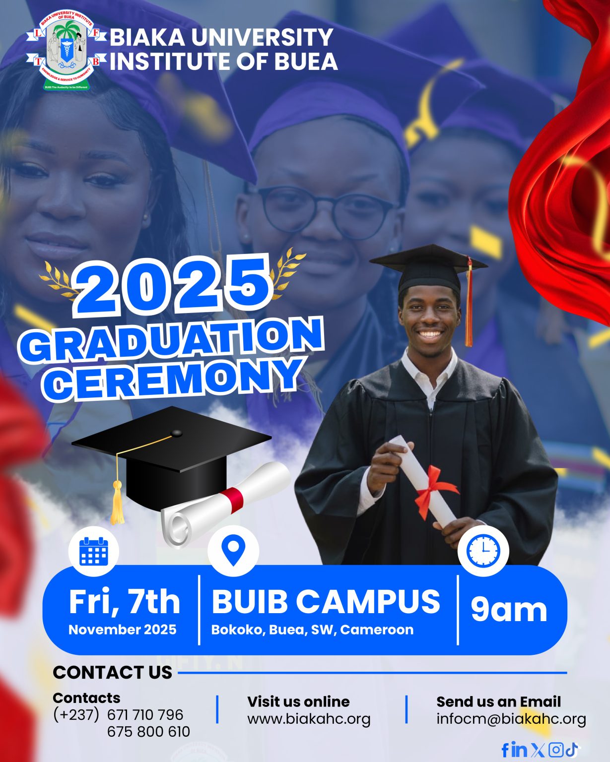 2025 Graduation Ceremony – Biaka University Instutute of Buea